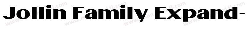 Jollin Family Expand字体转换